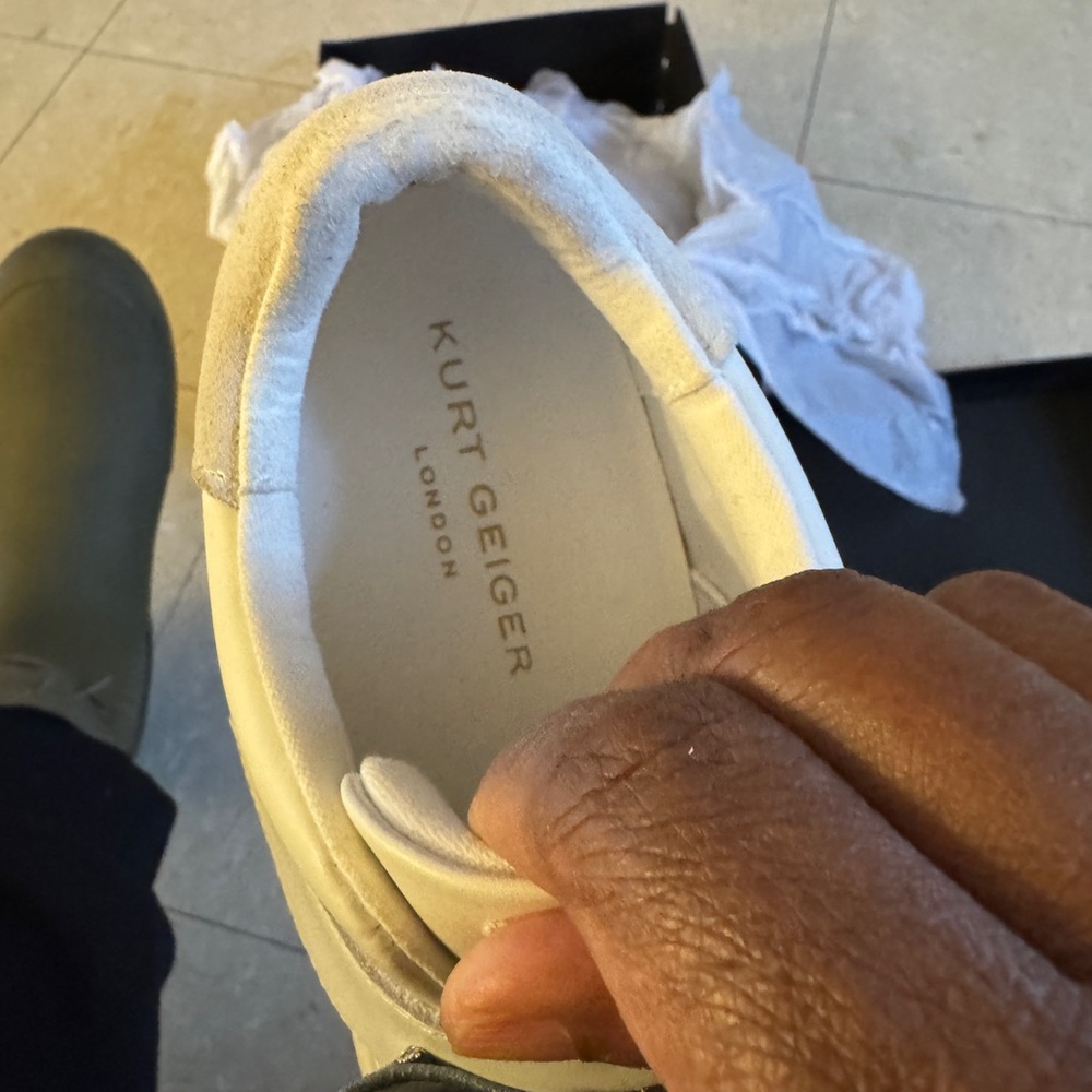 Kurt Geiger Silver Leather Sneakers - Picture 5 of 5